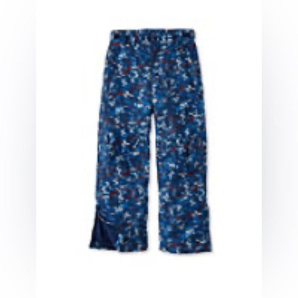LL bean Glacier Summit Waterproof Snow Pants Print Boys', 8, Night Geo